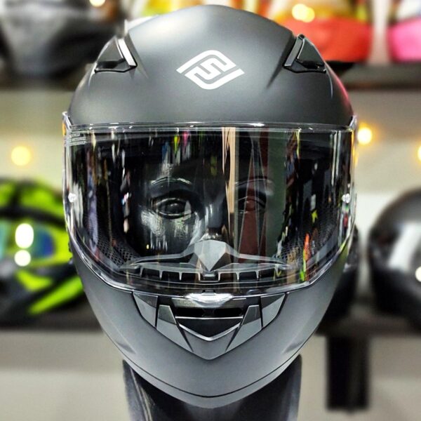CASCO FASEED FS-816 CERRADO SOLIDO NEGRO MATE - Imagen 4