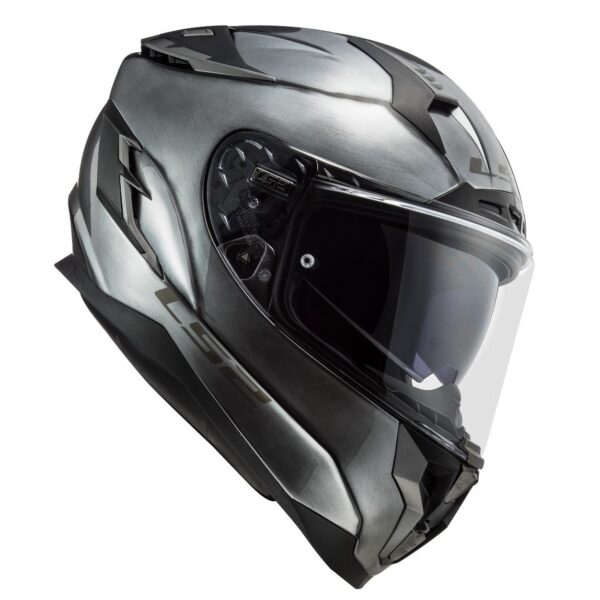 CASCO CERRADO LS2 CHALLENGER JEANS TITANIUM FF327 - Imagen 3
