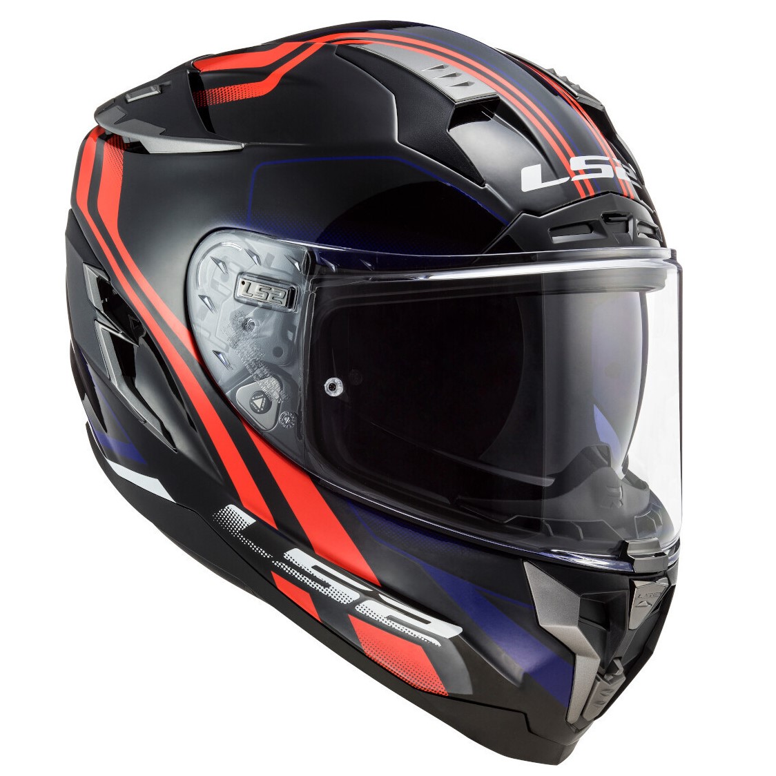 CASCO CERRADO LS2 CHALLENGER PROPELLER ROJ/AZL FF327 - Imagen 2