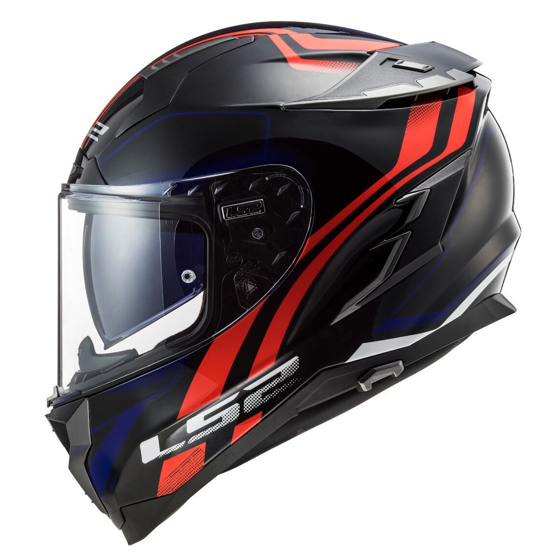 CASCO CERRADO LS2 CHALLENGER PROPELLER ROJ/AZL FF327 - Imagen 4