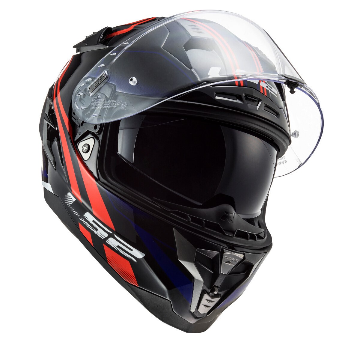 CASCO CERRADO LS2 CHALLENGER PROPELLER ROJ/AZL FF327 - Imagen 5
