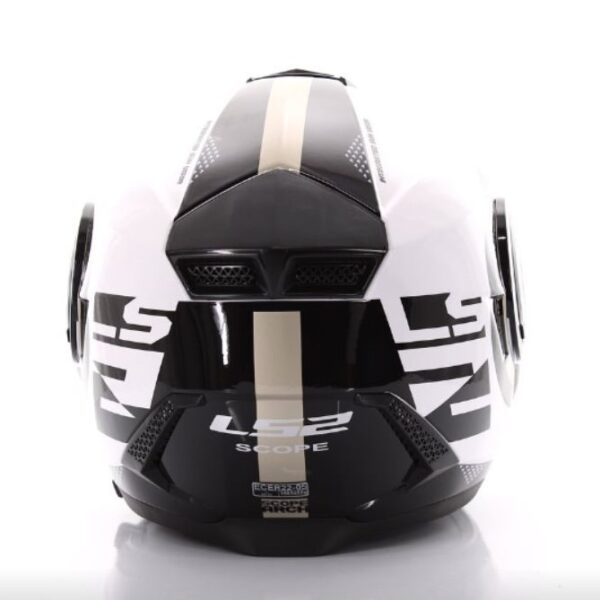 CASCO ABATIBLE LS2 SCOPE SKID BCO/TITANIUM FF902 - Imagen 4