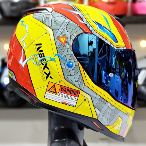 CASCO NEXX SX100 GIGABOT RED/YELLOW - Imagen 3