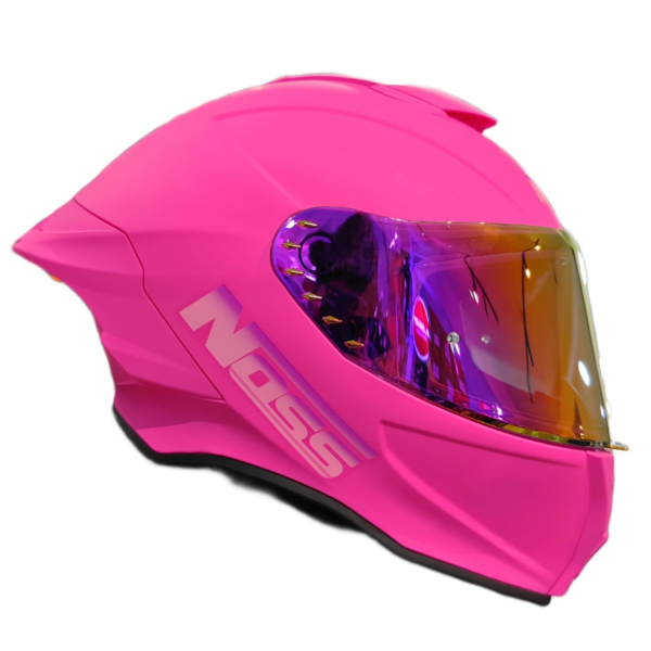 CASCO NOSS NS-801P CERRADO SOLID ROSA