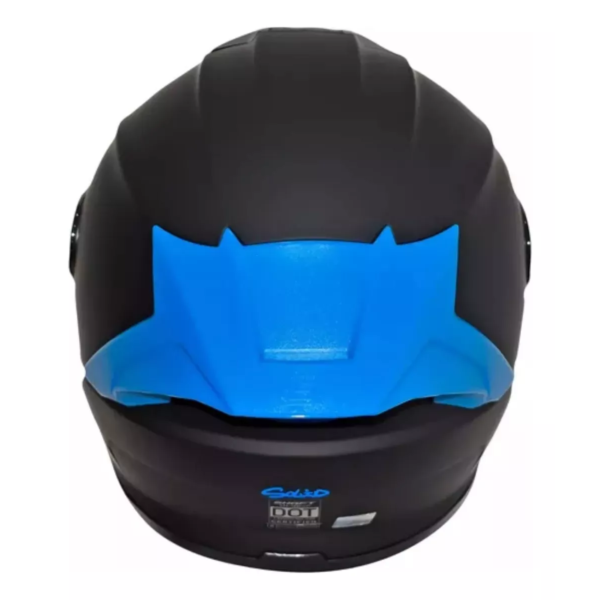 CASCO SHAFT 502 SOLID MATE BLACK BLUE - Imagen 2