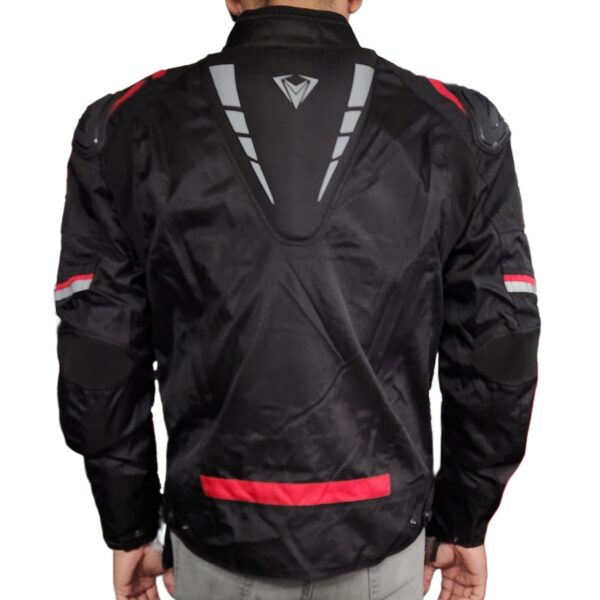 CHAMARRA GIACOMO RACER NEGRO ROJO - Imagen 5