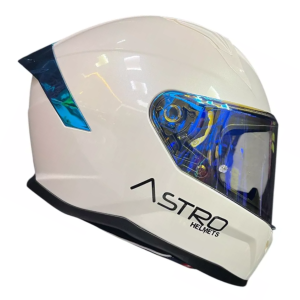 CASCO ASTRO PEARL WHITE GLOSS BLUE - Imagen 5