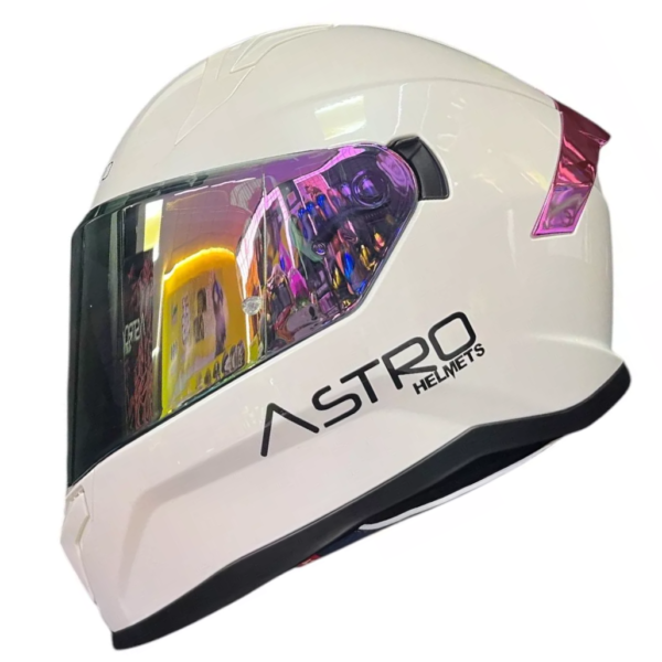 CASCO ASTRO PEARL WHITE GLOSS PURPLE - Imagen 4