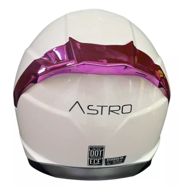 CASCO ASTRO PEARL WHITE GLOSS PURPLE - Imagen 2