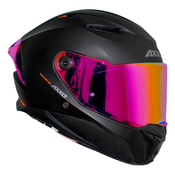 CASCO AXXIS PANTHER NEGRO MATTE PINK - Imagen 2