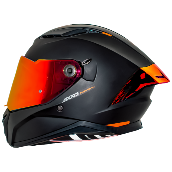 CASCO AXXIS PANTHER NEGRO MATTE RED