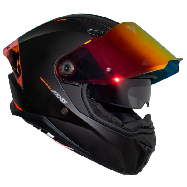 CASCO AXXIS PANTHER NEGRO MATTE RED - Imagen 2