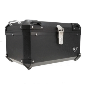 BAUL TRASERO MOTOCICLETA R7 RACING NEGRO PLASTICO 60 LTS