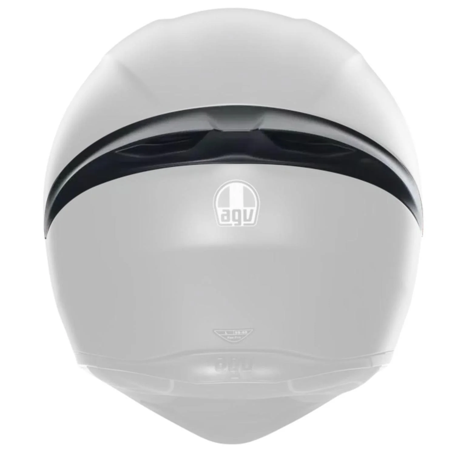 Spoiler/Calotta Posteriore AGV K1 S - Verniciata Nero Opaco (Matt Black), Taglia N - 7