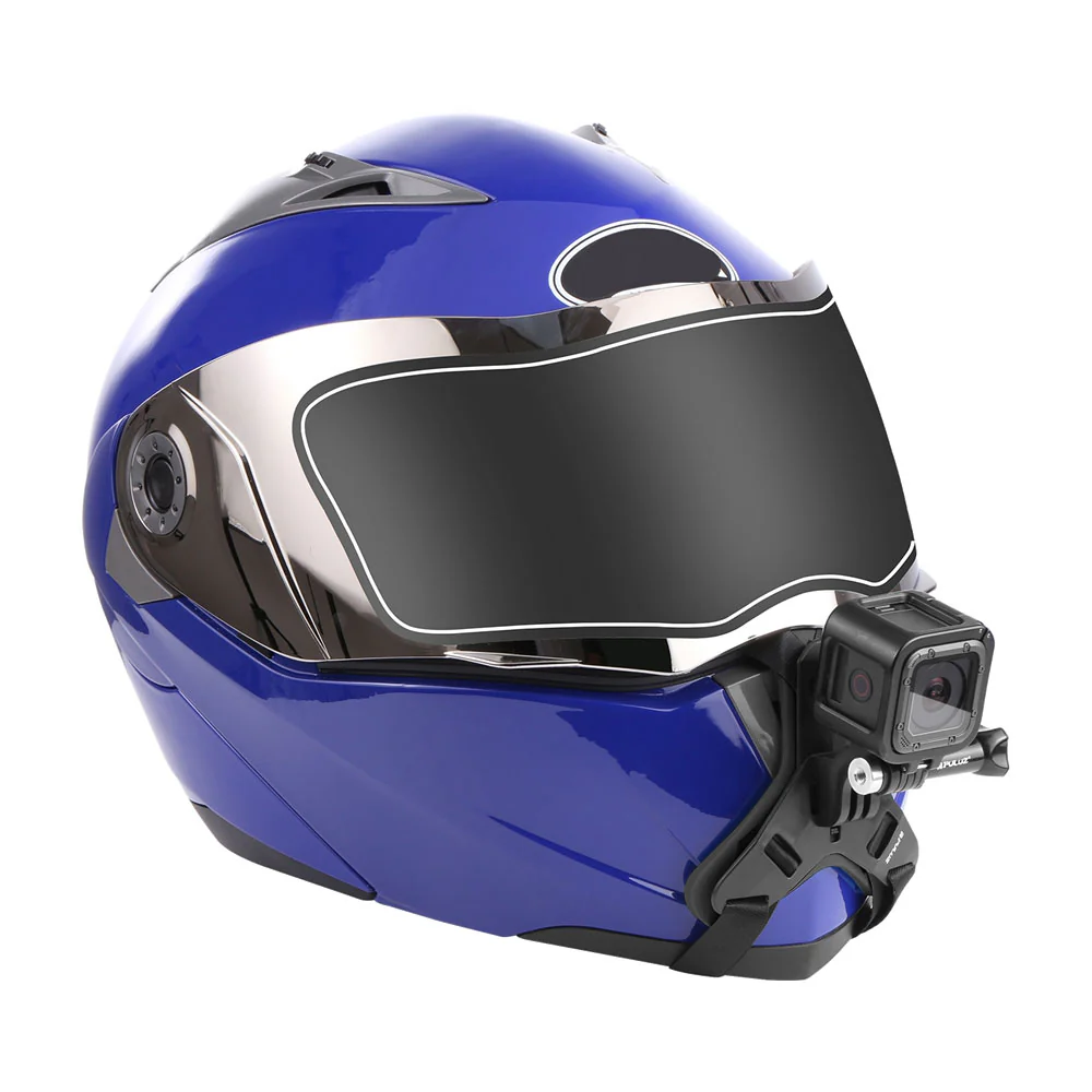 Arnés Casco Motocicleta Mentón Negro Compatible GoPro Sport Cam - Imagen 4