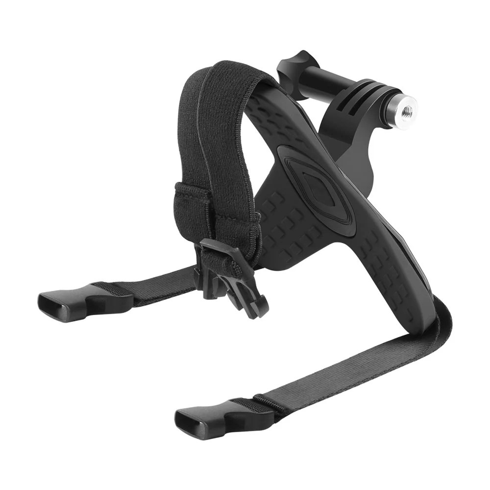 Arnés Casco Motocicleta Mentón Negro Compatible GoPro Sport Cam - Imagen 3