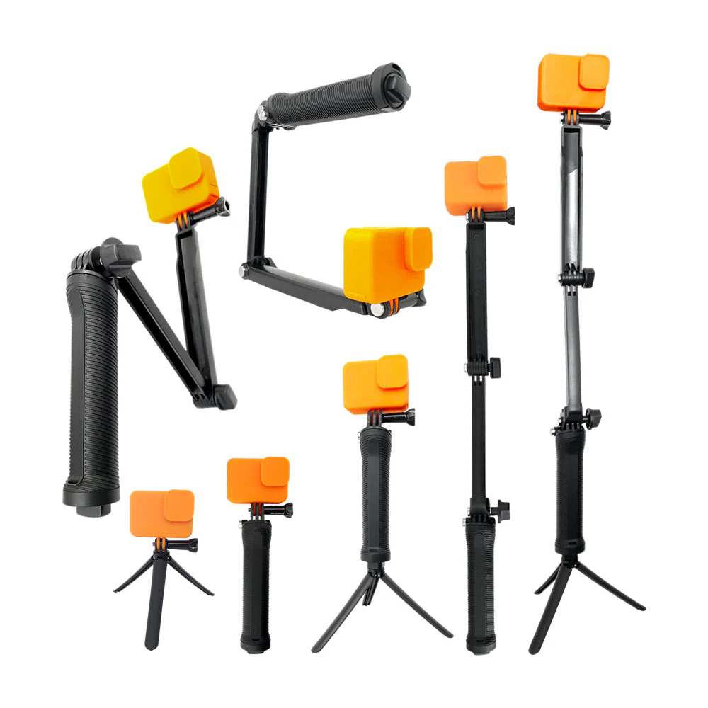 MONOPOD 3 WAY SELFIE STICK COMPATIBLE GOPRO SPORT CAM P/CAMARA - Imagen 2