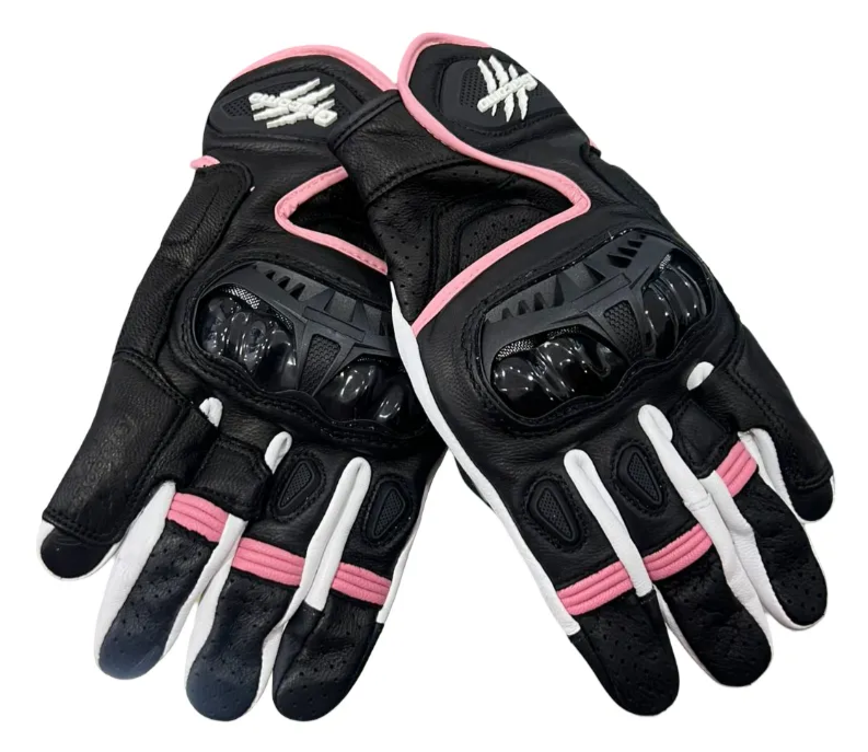 GUANTE GIACOMO T800 PIEL FEM NEGRO/ROSA