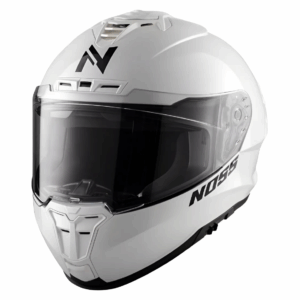 CASCO NOSS NS-888 CERRADO BLANCO BRILLO