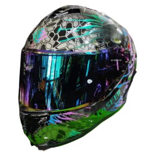 CASCO FASEED FS-867 CERRADO COBRA CAMALEON VERDE