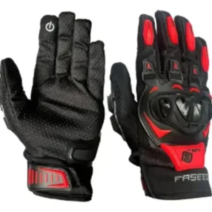 GUANTE TEXTIL FASEED FGL-401 NEGRO/ROJO