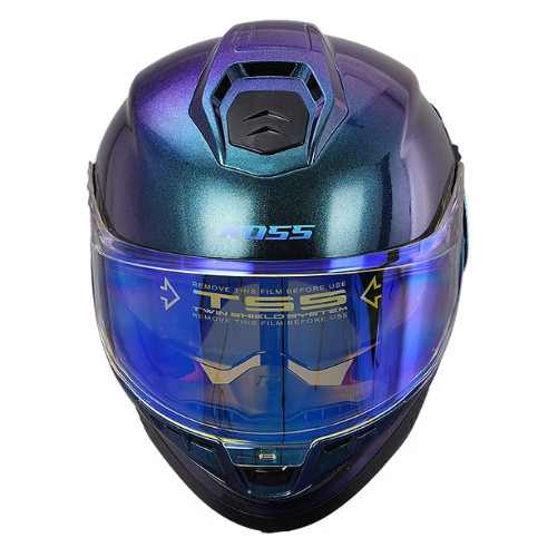 CASCO NOSS NS-806S CERRADO DIAMANTE CAMALEON - Imagen 4