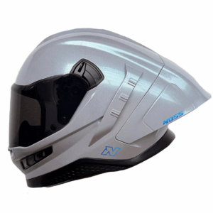 CASCO NOSS NS-806S CERRADO DIAMANTE PLATA