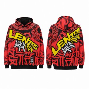SUDADERA LENTOS BIKER ROJO (AYWE)
